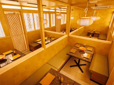 組子の宴会席
